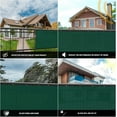 thumbnail image 4 of SUNNY GUARD Custom Size Privacy Screen Fence 6' x 84' Heavy Duty Dustproof Denoise Fencing Mesh for Garden Yard Pool Deck, Dark Green (Customized), 4 of 6