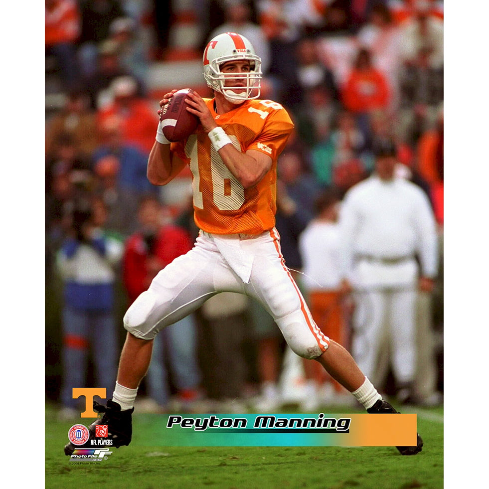 Super Sports Center Peyton Manning Auto Framed Orange Tennessee Jersey