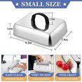 thumbnail image 3 of Rectangle Cheese Melting Dome, Stainless Steel Basting Cover for Flat Top Griddle BBQ Steaming Grilling Cooking Indoor & Outdoor, Large 13In & Small 9.3In, Heavy Duty & Dishwasher Safe(2 Pcs), 3 of 7