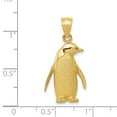 thumbnail image 2 of 14k Yellow Gold Penguin Charm - 2.5 Grams - Measures 27.8x13.8mm, 2 of 2