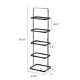 thumbnail image 6 of Yamazaki Home Shoe Rack - Two Styles, Black, Steel, Tall, Holds 5 shoes, Supports 11 pounds, Handles, 6 of 6