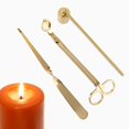 thumbnail image 1 of pitrice Candle Extinguisher Set Candle Snuffer Wick Trimmer Dipper Golden, 1 of 8