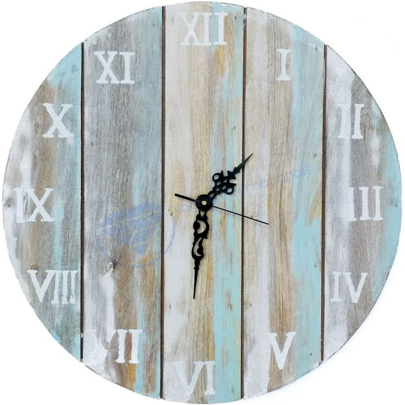 Nagina International Antique Weathered Vintage 18" Wall Clock | Hand Crafted Decor