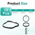 thumbnail image 2 of 15Pack Rubber Bands, 11.42x0.79 Inch Elastic Bands for Office Supplies, Black, 2 of 7