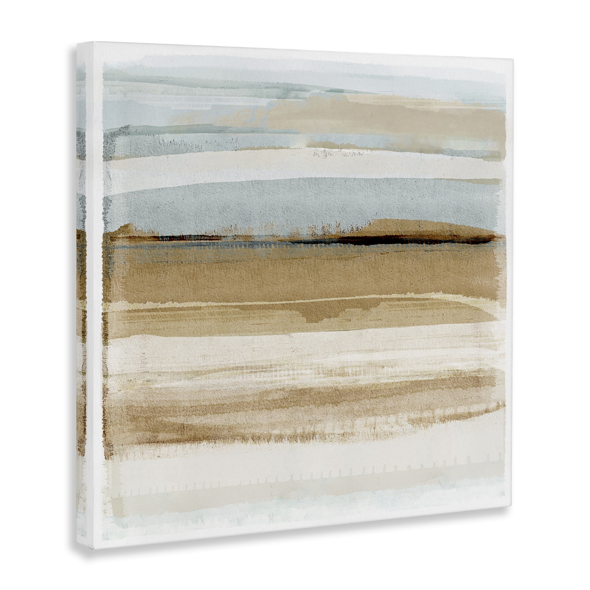 Stupell Industries Winter Sands Abstraction Abstract Painting Gallery Wrapped Canvas Art Print Wall Art, 30 x 30