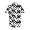 thumbnail image 5 of Xysaqa Men's Big & Tall Shirts, Mens Hawaiian Shirts Button Up Tropical Holiday Beach Shirts Short Sleeve 3X 4X 5X Summer Savings, 5 of 5