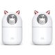 thumbnail image 1 of 2X Humidificador de Niebla de Gatos para El Hogar, Luz para Gatos Aire Puro para la Habitación del , Operación Silenciosa Fácil de Limpiar Blanco, 1 of 5