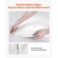 thumbnail image 5 of KFFKFF Waterproof Pillow Protectors, 4-Pack with Hidden Zipper, Breathable Standard Size Covers, Stain & Dust Resistant, Sweat-Proof, Washable for Extended Pillow Durability, 5 of 9