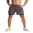 thumbnail image 2 of EIMELI Men‘s 2 in 1 Workout Running Shorts Quick Dry Lightweight Gym Training Sport Short with Phone Pockets, 2 of 7