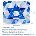 thumbnail image 5 of Flag of Israel Square Non-Slip Rubber Bottom Printed Desk Mat Mouse Mat Gaming Mousepad Desk Pad - 8.3x9.8 Inch, Suitable for Office and Gaming, 5 of 6