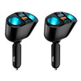 thumbnail image 3 of US 12V Dual USB Car Cigarette Lighter Socket Splitter Power Adapter Charger, 3 of 12