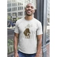 thumbnail image 2 of Gentle Rabbit With Top Hat T-Shirt Men -Image by Shutterstock, Male x-Large, 2 of 4