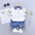 thumbnail image 1 of Children Clothing mother Kids Clothes Children's Sets Boys T-shirt Shorts Summer Cotton Short sleeve fashion Suit2PCS, 1 of 6