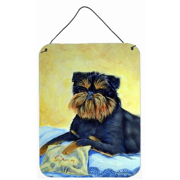 12 x 16 in. Brussels Griffon Aluminium Metal Wall Or Door Hanging Prints