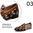 thumbnail image 4 of JITAI Men's Leather Shoes Pattern Printing Men Dress Loafer Shoes Brown Size 11, 4 of 6