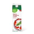 thumbnail image 1 of Amazon Fresh, Heavy Whipping Cream, Ultra-Pasteurized, Kosher, One Quart, 32 Fl Oz (Previously Happy Belly, Packaging May Vary), 1 of 5