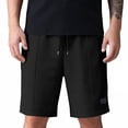 thumbnail image 4 of FUZHIQ Men's Cotton Casual Shorts Elastic Waistband Board Shorts Loose Summer Walking Shorts Knee Length Cargo Pants,L, 4 of 7