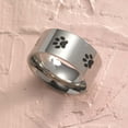 thumbnail image 2 of Stainless Steel "My Pride and Joy" Pet Paw Print Ring - Memorial Jewelry Gift size 8, 2 of 4