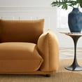 thumbnail image 7 of Modway Copious Performance Velvet Armchair in Cognac, 7 of 7