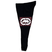 Ecko Unltd Mens Sweatpants Embroidered Logo Patch Fleece Jogger (X-Large, Black)