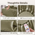 thumbnail image 6 of California Design Den Split King Sheet Set - 500 Thread Count 100% Cotton Sheets, Soft Sateen, Deep Pockets - Pamelo Olive, 6 of 9