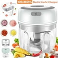 thumbnail image 1 of Electric Garlic Chopper Portable Food Processor Small Rechargeble Mini Garlic Mincer for Dicing, Ginger, Chili, Fruits, Onions Pepper, 1 of 10