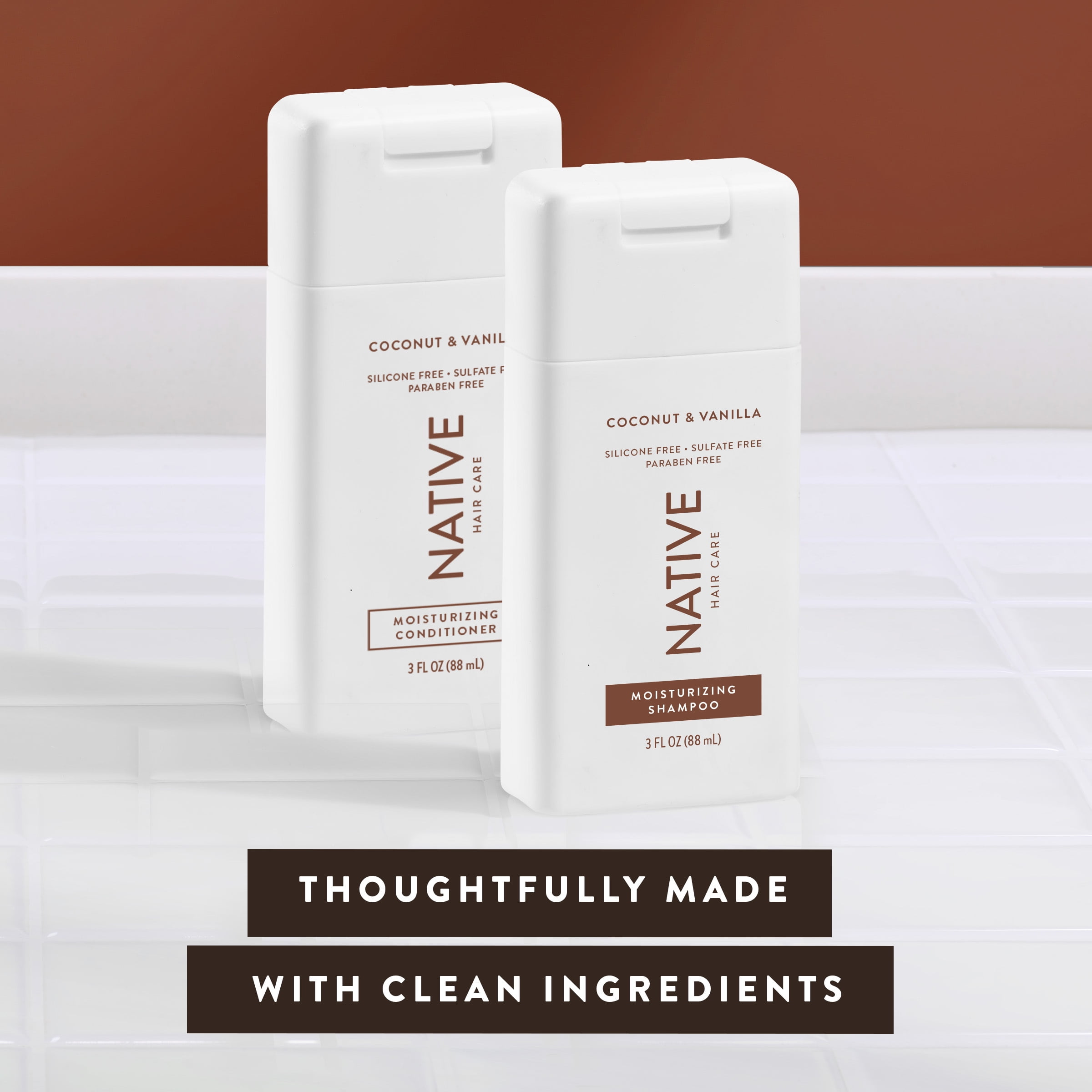 Native Moisturizing Shampoo, Coconut & Vanilla, Sulfate Free, for Women and Men, Travelsized, 3 oz  (图4) Native Moisturizing Shampoo, Coconut & Vanilla, Sulfate Free, for Women and Men, Travelsized, 3 oz  (图4)