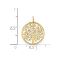 thumbnail image 3 of 14 Carats Or Jaune Pendentif Arbre de Vie (Sans Chaîne), 3 of 4