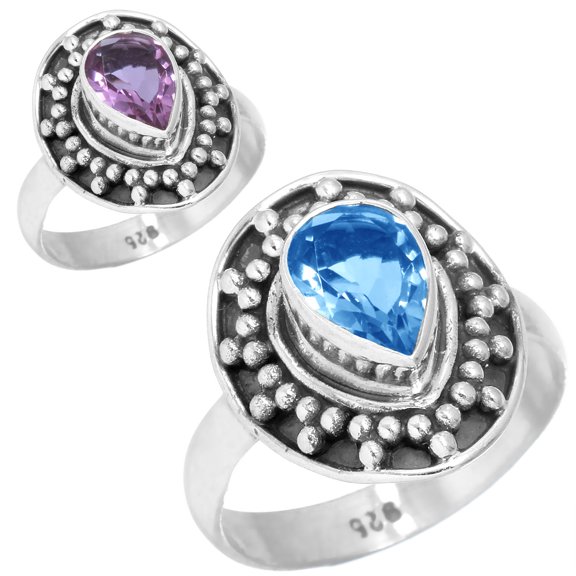 Solid 925 Sterling Silver Alexandrite Color Change Latest Ring