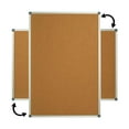 Lockways Cork Board for Wall 48" x 36" Bulletin Boards 4' x 3' Corkboard Push Pin Board for