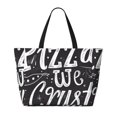 thumbnail image 2 of Honeii In Pizza We Crust Art for Tote Bag with Adjustable Strap,Beach Bag, Waterproof Sandproof Beach Tote Bag, Large Capacity Foldable Beach Bags, 2 of 7