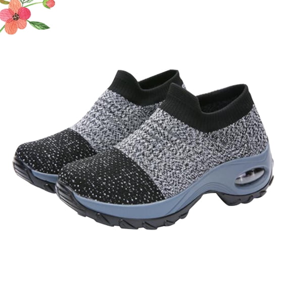Tineasur Tennis Shoes Women Slip-On Grey 1 Pair