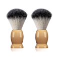 thumbnail image 1 of 2 Pack Shaving Brush For Men With Hard Wood Handle, Luxury Professional Hair Salon Tool Gifts For Men, Perfect Fathers Day Gifts From Daughter, Wife O, 1 of 5