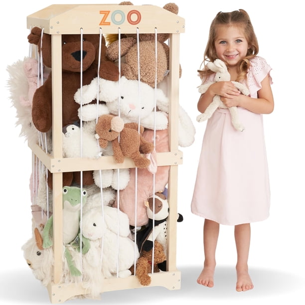 Organizador de juguetes ZICOTO de madera para peluches