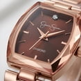 thumbnail image 6 of Jessica Simpson Diamond Collection Women's Square Dial Watch, Metal Band, Classic Quartz Movement, Elegant Dress Watch, 6 of 7