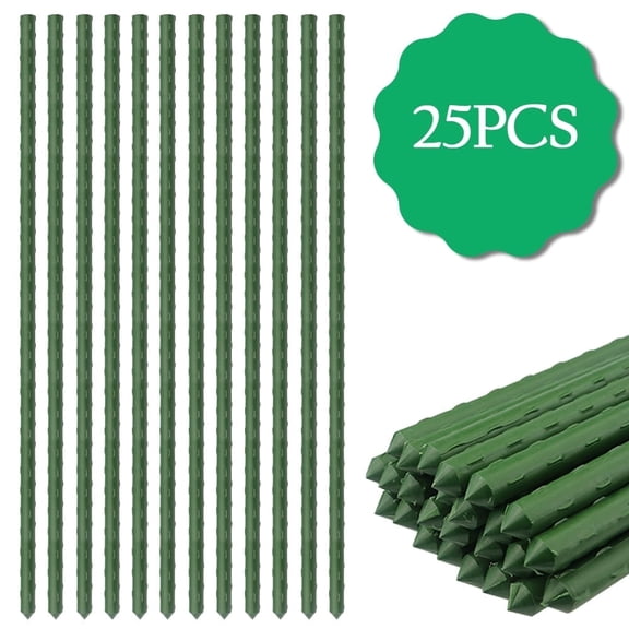 Bibana 25PCS 48 in Plant Stakes Garden Tomato Sticks Plant Stakes & Supports for Potted Plants