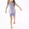 thumbnail image 6 of WIBACKER 1-6T Bamboo Viscose Snug Fit Pajamas for Little Boys Girls Short Sleepwear Soft Summer Pjs 2pcs Set, 6 of 12