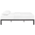 thumbnail image 3 of Modway Corinne Modern Sturdy Powder Coated Steel Queen Bed Frame in Brown, 3 of 5