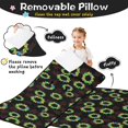 thumbnail image 3 of Butterfly and Berry Multicolor Pattern Teens Toddler Nap Mat with Pillow, Sleeping Mat Bag for Preschool Daycare 59"x22", 3 of 6