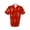 Red, variant on Short Sleeve Dragon Design Button Down Shirt - Green - Small