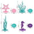 thumbnail image 3 of Decoración de mesa de 2/4 piezas, decoración submarina, sirena, temática del océano, fieltro, hierba marina, caballito de mar, Coral, estrella de mar, juego de mesa, 3 of 4