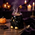 thumbnail image 2 of 15.22oz Halloween Ghost Mug, Ceramic Coffee Cup with Lid, Cute Ghost Shape Tea Cup for Home Office, 2 of 6