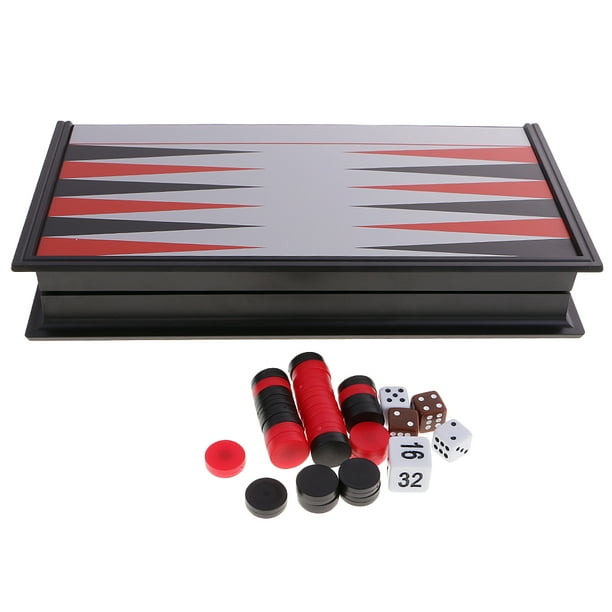 Nuevo Backgammon Tablero de Ajedrez Plegable Clásico Juguete para Partido