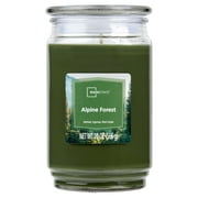 Mainstays Alpine Forest Scented Single-Wick Glass Jar Candle, 20 oz