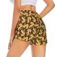 thumbnail image 2 of Uemuo Cartoon Ducks Pattern Women's Athletic Shorts High Waisted Running Shorts with Liner Pockets Gym Elastic Workout Shorts-XX-Large, 2 of 9
