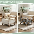 thumbnail image 6 of Xoenoiee Funny Dogs Print Ottoman Covers Square, Stretch Ottoman Slipcover Washable Footstool Slipcover Pouffe Cover, Furniture Protector for Sofa Storage, L, 6 of 7