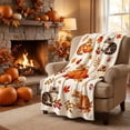 thumbnail image 6 of Dxssxc Thanksgiving Flannel Throw Blanket 27.6x39.4in, 4 Fall Patterns, for Sofa Bed Camping Cozy Warm Lightweight Cover, 6 of 6