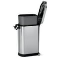 thumbnail image 4 of Simplehuman Contenant de Rangement pour Nourriture pour Animaux 35 Litres Très Grand, Acier Inoxydable Brossé pour Nourriture pour Chien, Nourriture pour Chat et Nourriture pour Oiseaux, 4 of 7