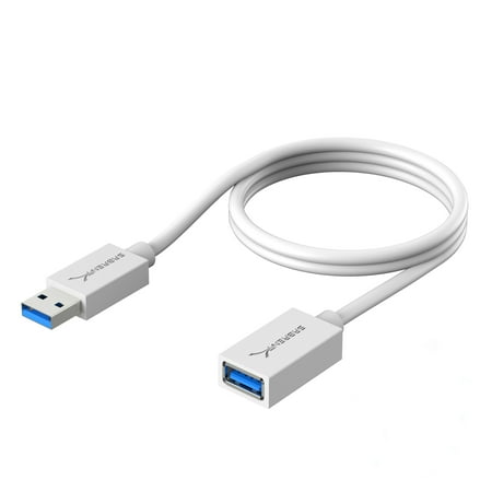 UPC: 0819921012821 | Sabrent 22AWG USB 3.0 Extension Cable – A-Male to A-Female [White] 3 Feet (CB-303W)