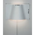 thumbnail image 3 of LED "Surface Wave" Alluring Curved Metal Wall Light 10"h x 16"w, 3 of 7